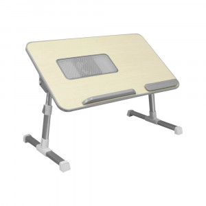 Складной столик для ноутбука с вентиляцией (бежевый)