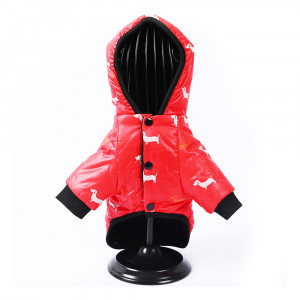 Зимний комбинезон куртка для собак Terry красный XL